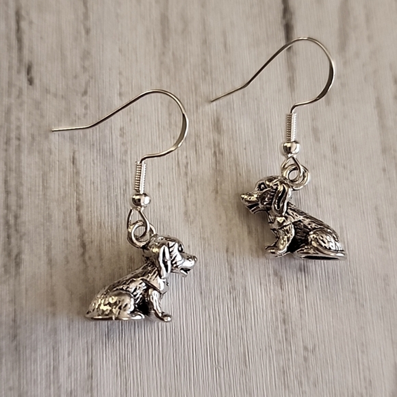 Fashion Jewelry Other - Dog Earrings 925S Post  ER
